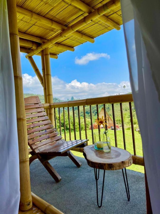 Glamping La Herradura Santa Rosa de Cabal Exteriör bild