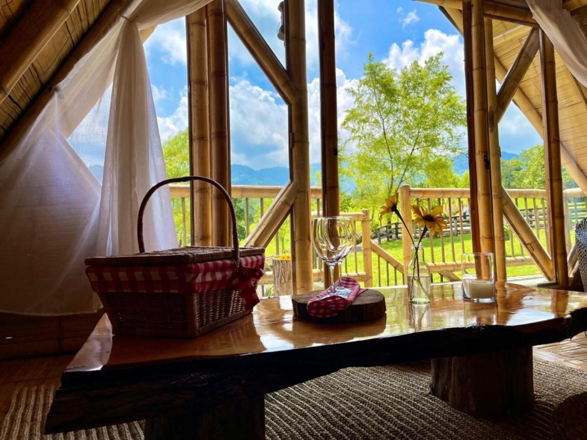 Glamping La Herradura Santa Rosa de Cabal Exteriör bild