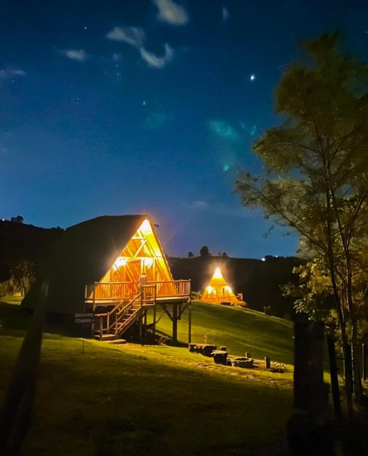 Glamping La Herradura Santa Rosa de Cabal Exteriör bild