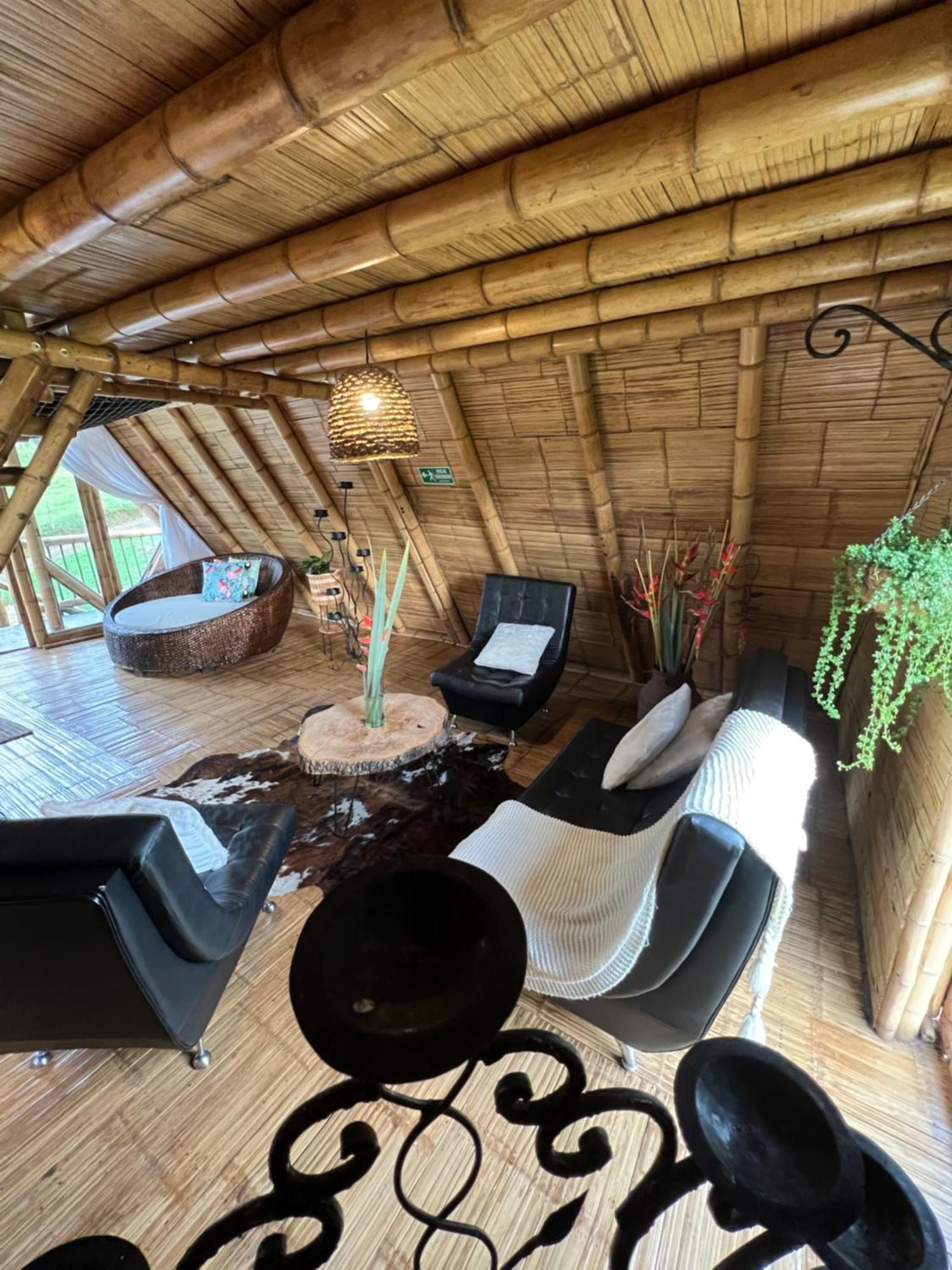 Glamping La Herradura Santa Rosa de Cabal Exteriör bild