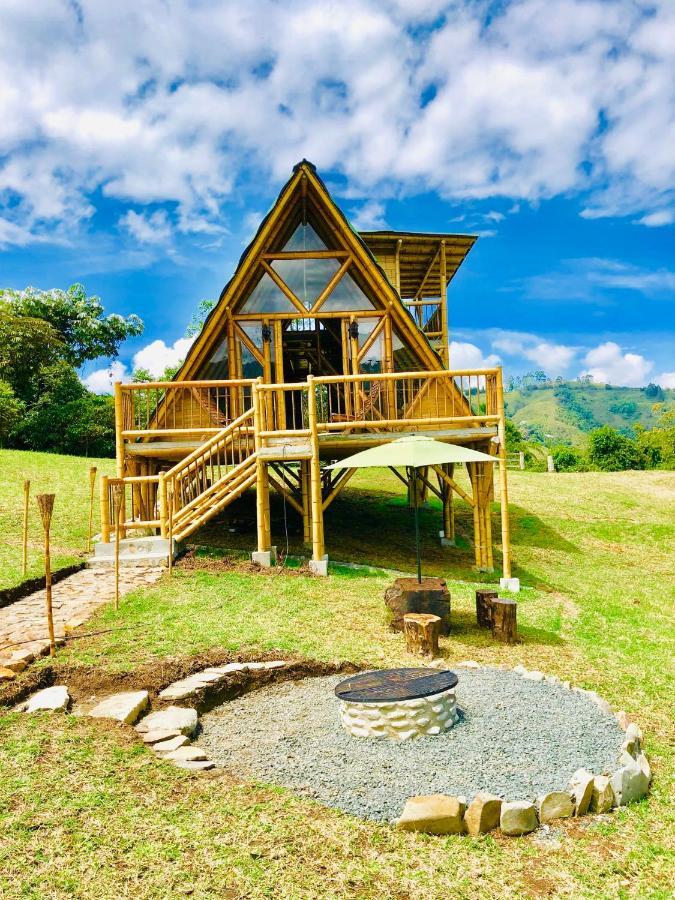Glamping La Herradura Santa Rosa de Cabal Exteriör bild