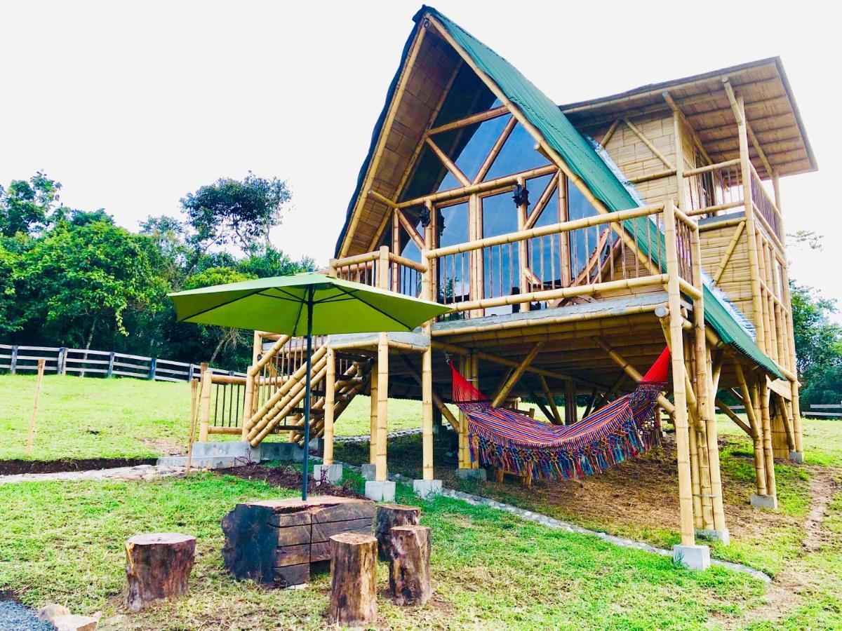 Glamping La Herradura Santa Rosa de Cabal Exteriör bild